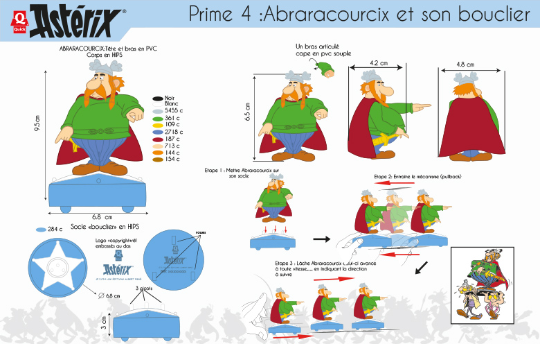 Figurine mécanisée Abraracourcix