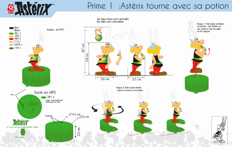 Figurine mécanisée Astérix