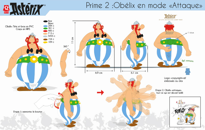 Figurine mécanisée Obélix